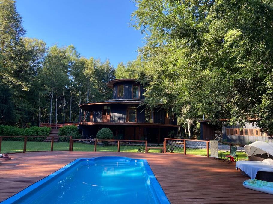 Acogedora Cabana Al Borde Del Rio Claro Villa Pucon Bagian luar foto